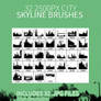 32 City Skyline Brushes