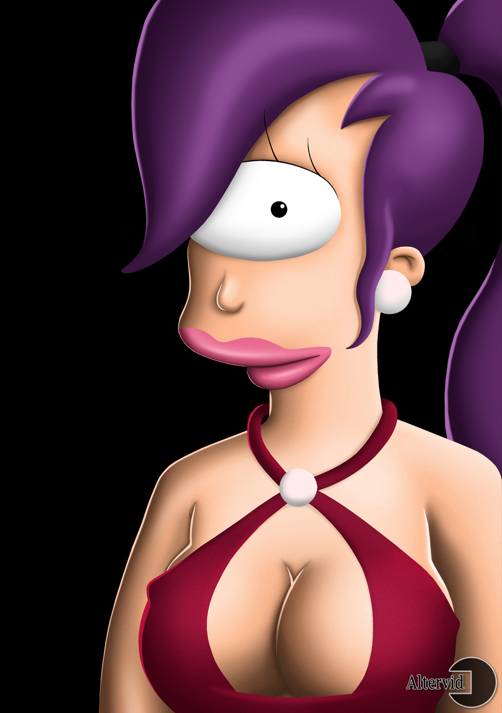 Futurama. Leela. Portrait.