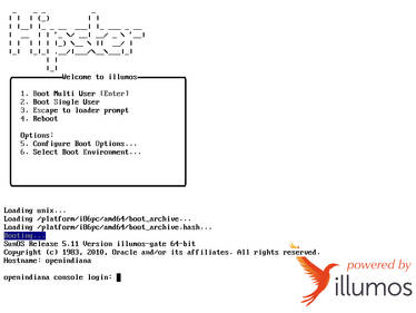 OpenIndiana  with FreeBSD boot loader