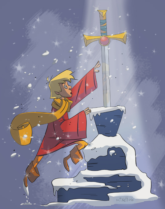 Sword in the Stone Commission by LightBombMike on DeviantArt