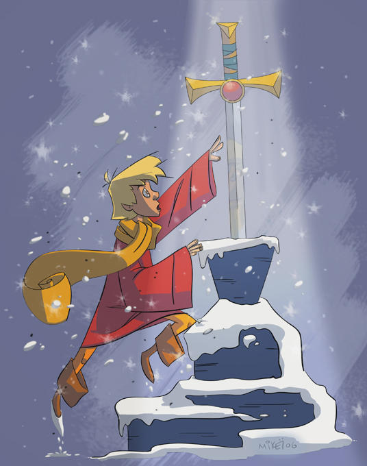 Sword in the Stone Commission by LightBombMike on DeviantArt