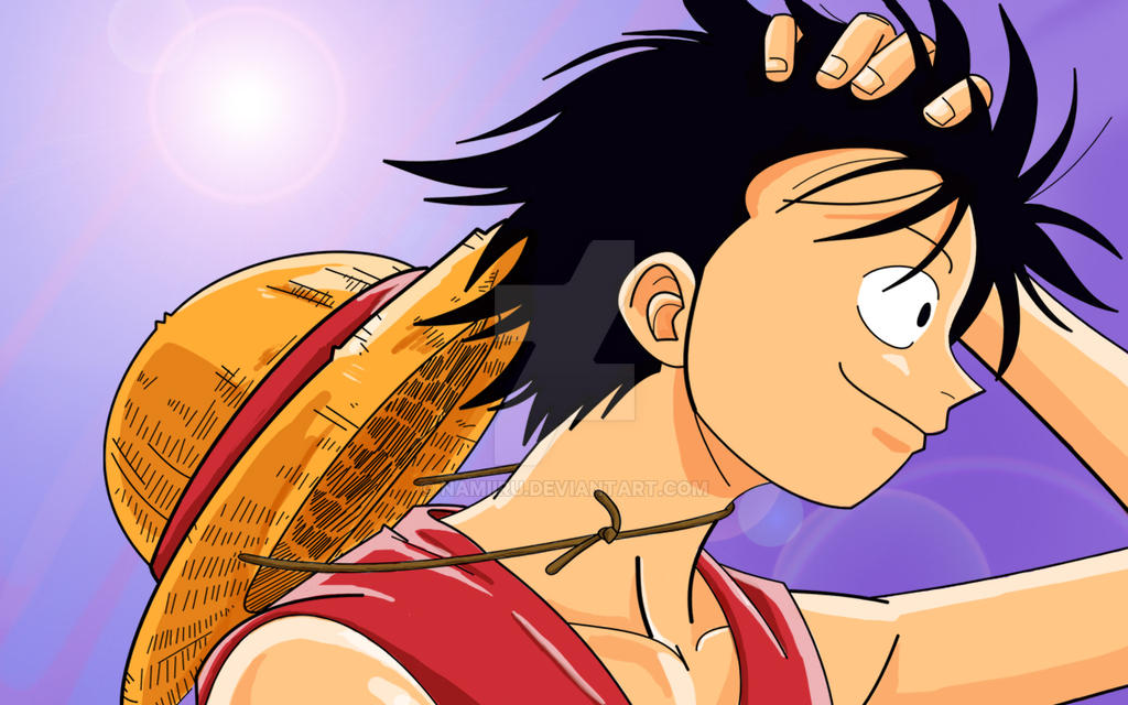 monkey d. luffy- straw hat captain by nectp on... Luffy and his Straw Hat by Namiiru on DeviantArt