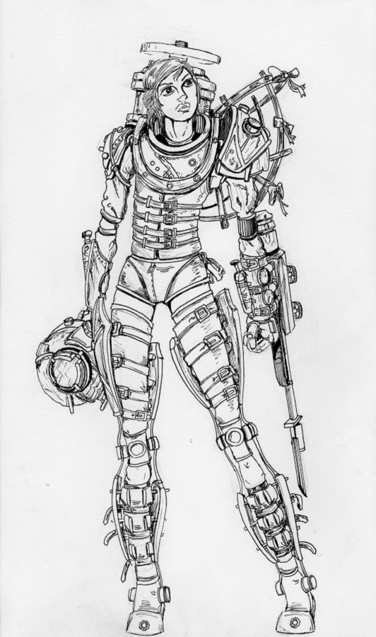 Little Sister Bioshock Drawing