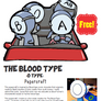 Blood Type Comic Papercraft