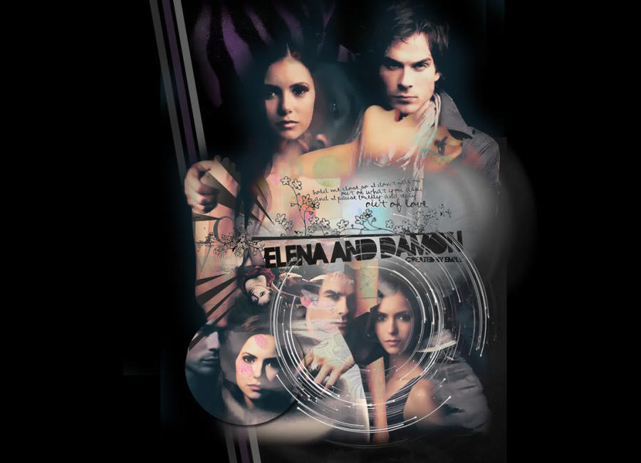 Elena and Damon - Photoshopped