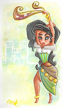 Disney Pinup: Esmeralda