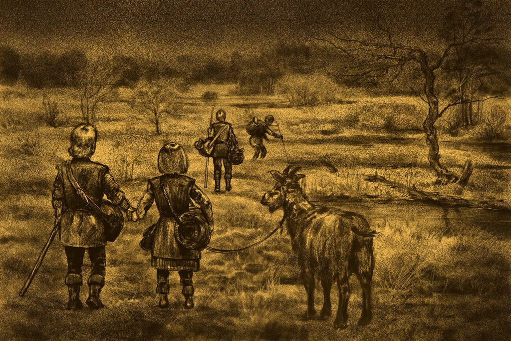 Marie and her brothers in the moor by Chinasky66 on DeviantArt