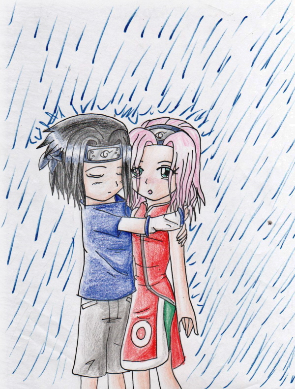 sasusaku -in the rain-