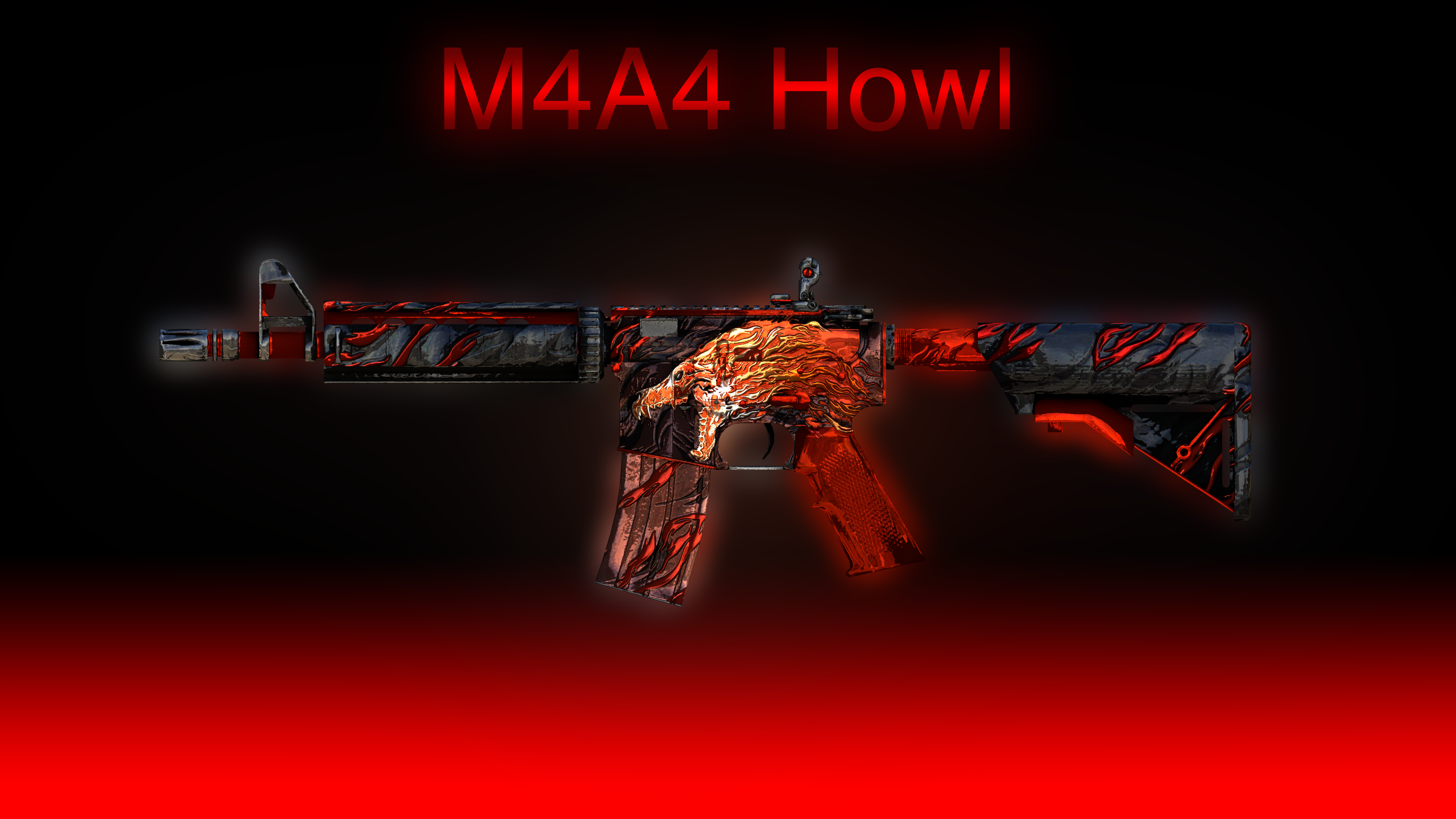 CS:GO M4A4 HOWL Skin UHD 4K Wallpaper 