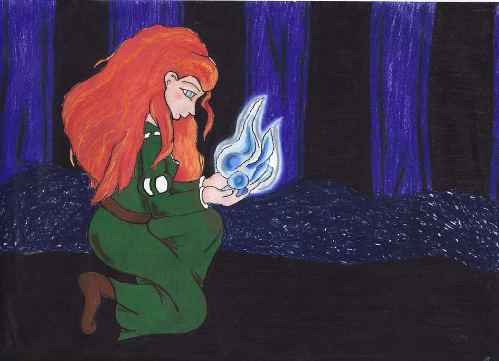 Merida and the Will o wisp by AndujarA on DeviantArt