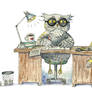 Workaholic Owl