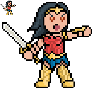 Chibi Wonder Woman (Pixel Dailies)