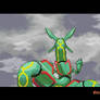 Rayquaza fly away