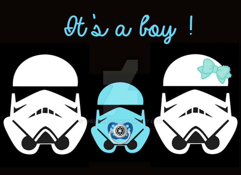 Stormtroopers Birth Announcement (Boy)