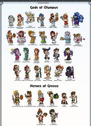 Greek Mythology - Part 1/2 - Gods and Heroes by DouglasArtGallery