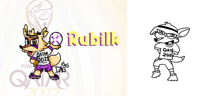 (Rubilk) Qatar 2022 Unofficial Mascot by DouglasArtGallery on DeviantArt