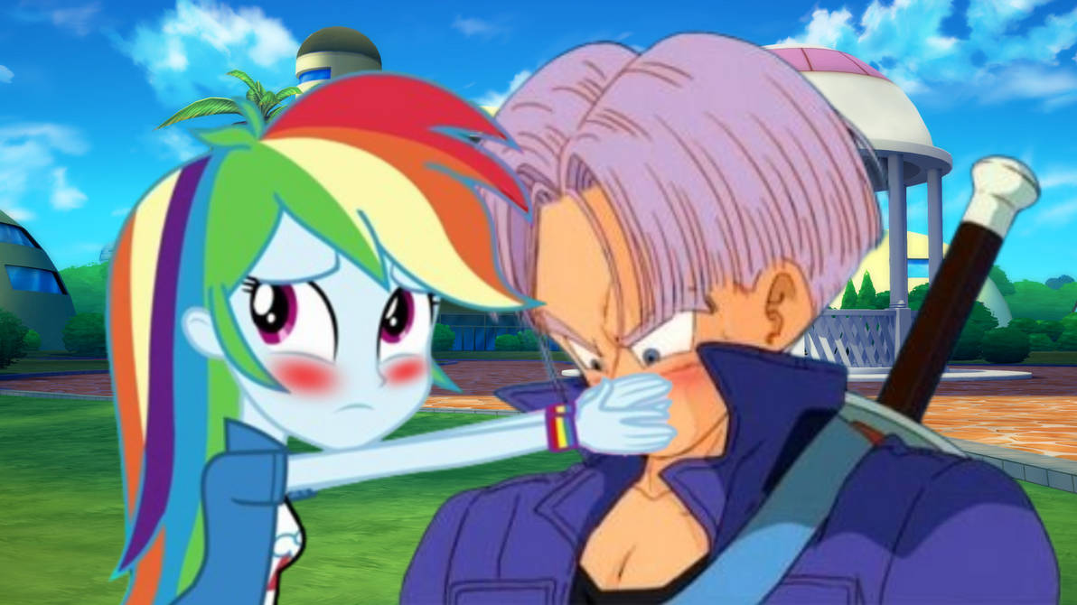 Rainbow dash x Trunks by gokuee2362365236 on DeviantArt