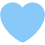 Light blue heart But Google Drawing