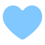 Light blue heart (Version 3)