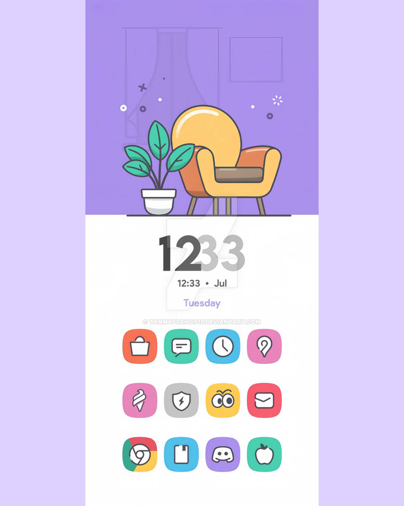 Minimal style home screen layout concept design by TanmaySahoo10 on ...