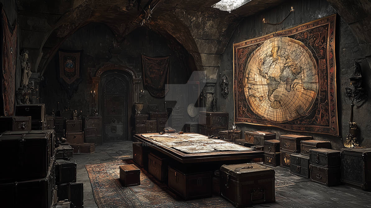 Freeman Hidden Ritual Room A fairytale day: secret room with treasure chests by NikaAngela on ...