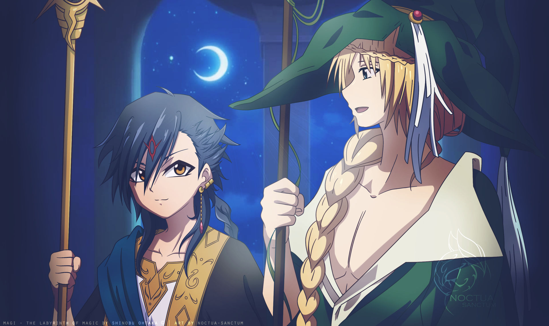 MAGI - Night Talk - Almaz and Yunan by Noctua-Sanctum on DeviantArt