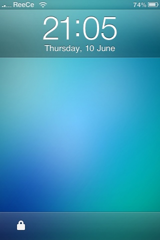 Hint Of Blue. Lockscreen by ThreeEase on DeviantArt
