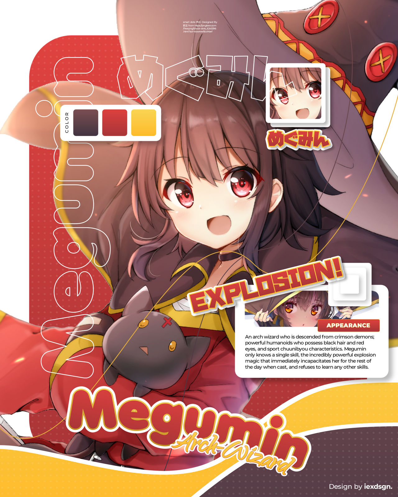 Megumin Explosion Poster Megumin GFX Poster Design by AldoAnz on DeviantArt