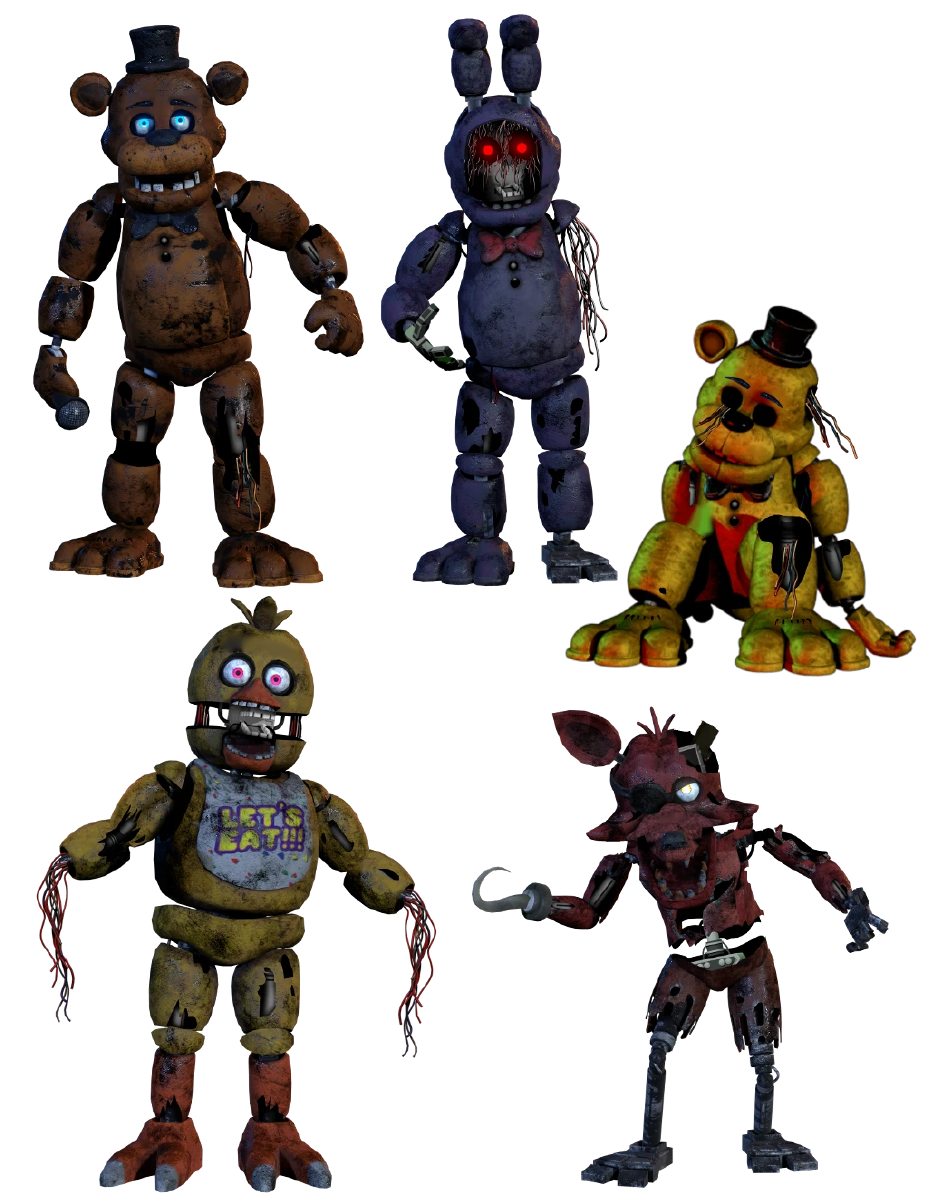 Classic Withered Animatronics by FrankZa166 on DeviantArt