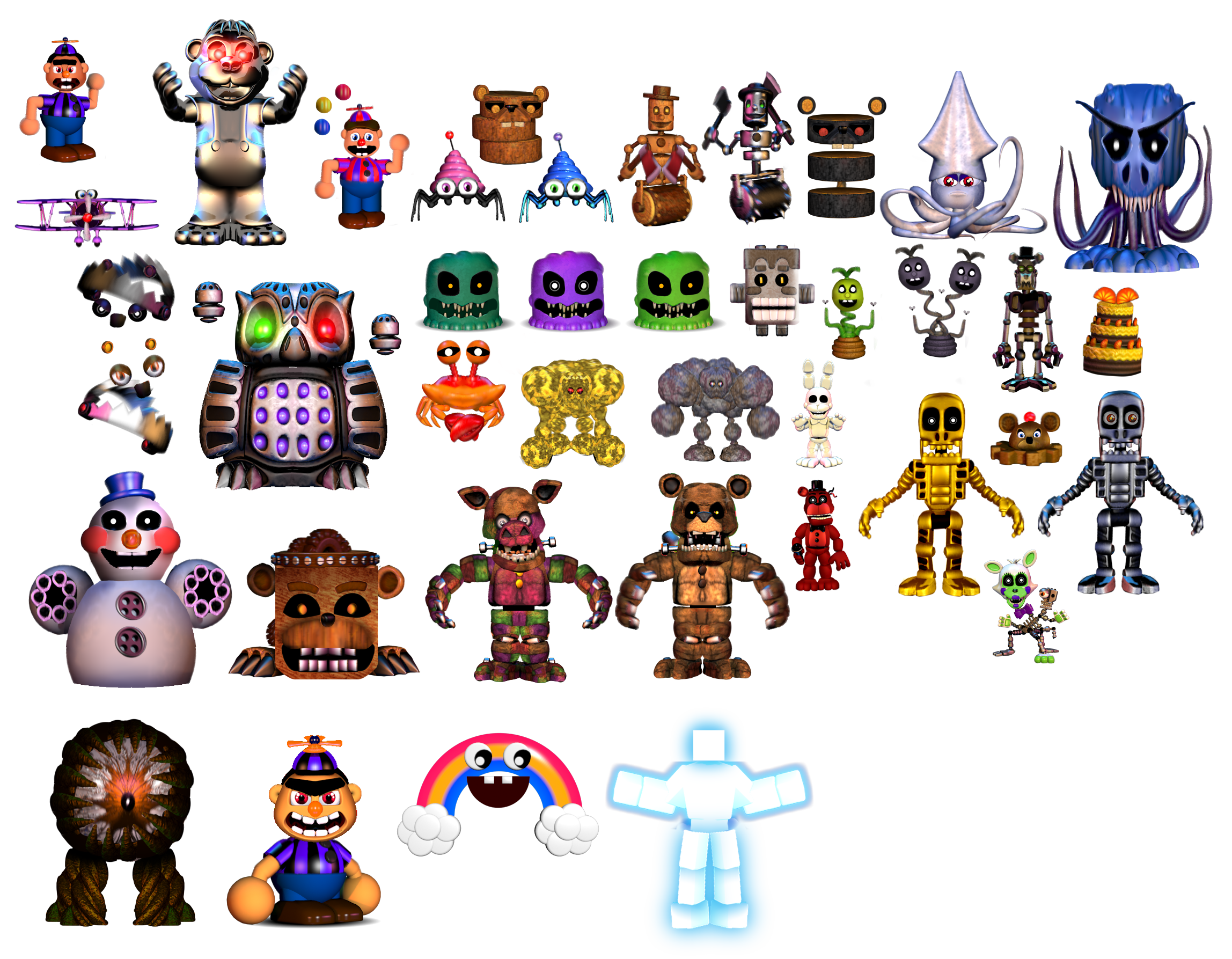 FNaF World by Gnomio