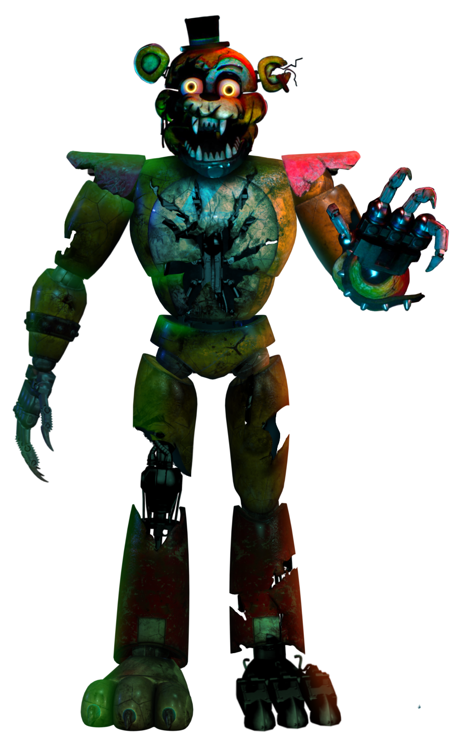 Shattered Glamrock Freddy by FrankZa166 on DeviantArt