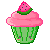 Watermelon Cupcake