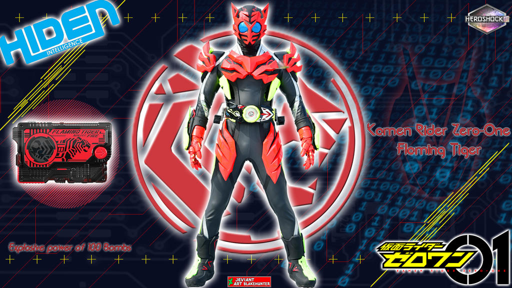 Kamen Rider Zero-One Flaming Tiger by blakehunter on DeviantArt