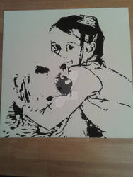 Child with dog