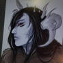 Asmodeus Umbra fanart but tablet died while draw