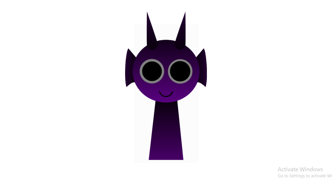 Durple The Rabbit Horror Durple with closed smile by Luinchi on DeviantArt