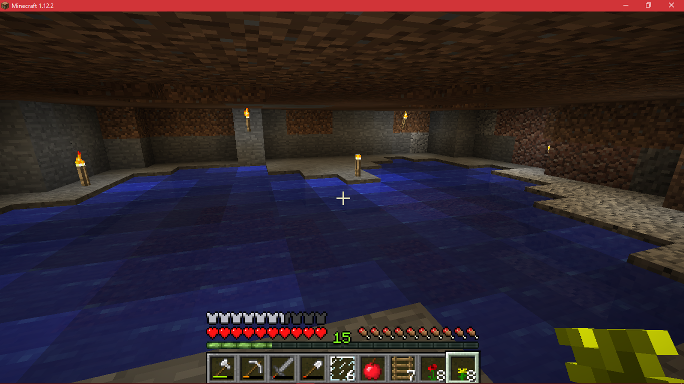 Minecraft Screenshots- Underground Pool by XSnowshadowX on DeviantArt