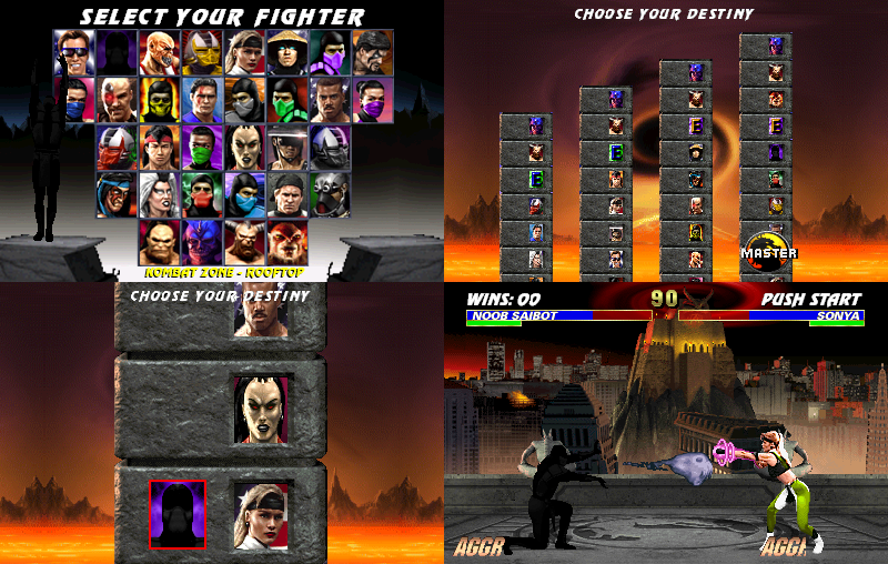 Mk4 Arcade Roster MK Trilogy Arcade Style 4 by GreenShot453 on DeviantArt