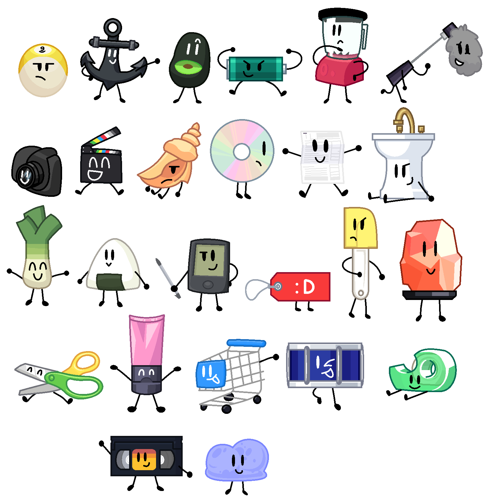 BFDI/BFDIA/BFB/TPOT Teams (Crossover) Fan Casting on myCast