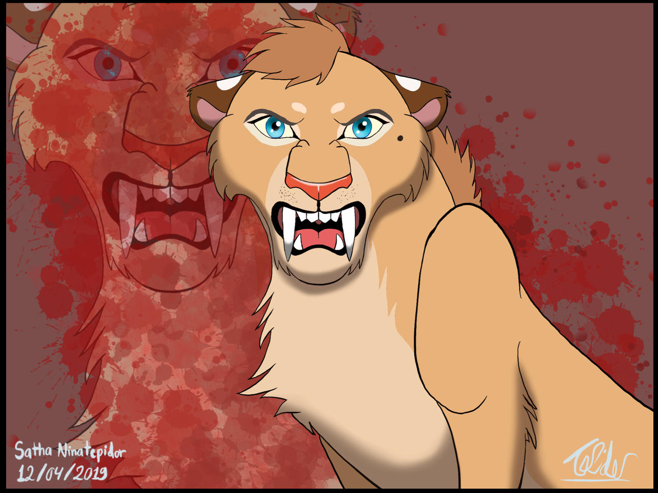 Angry Saber Tooth Cat by Ninatepidor on DeviantArt