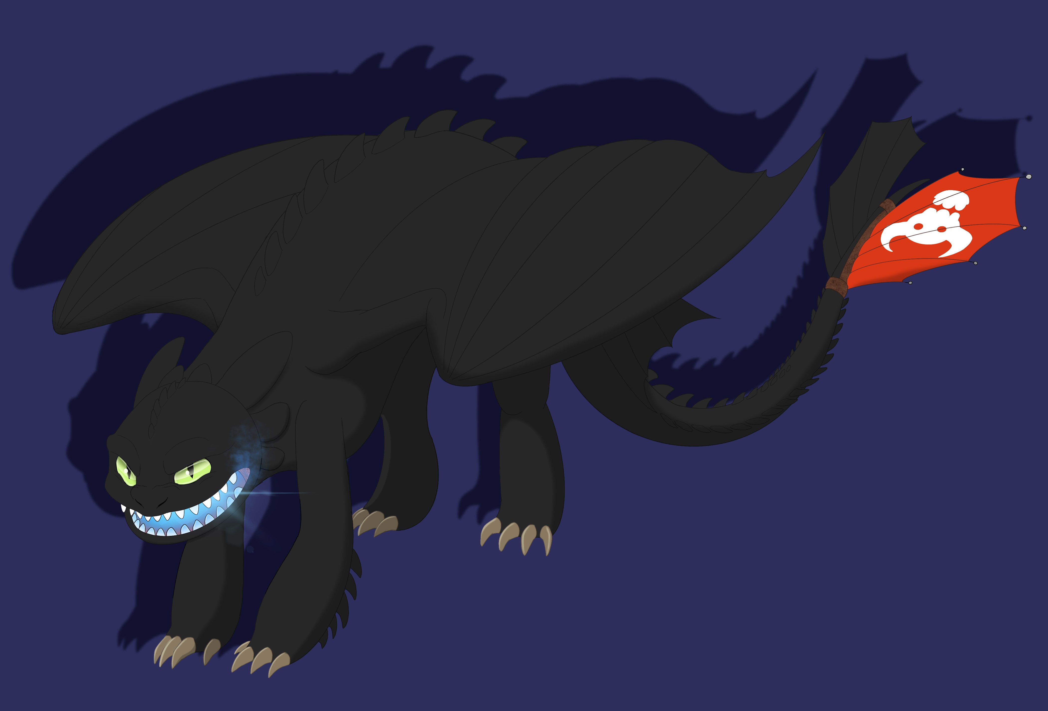 Aggressive Toothless by Ninatepidor on DeviantArt