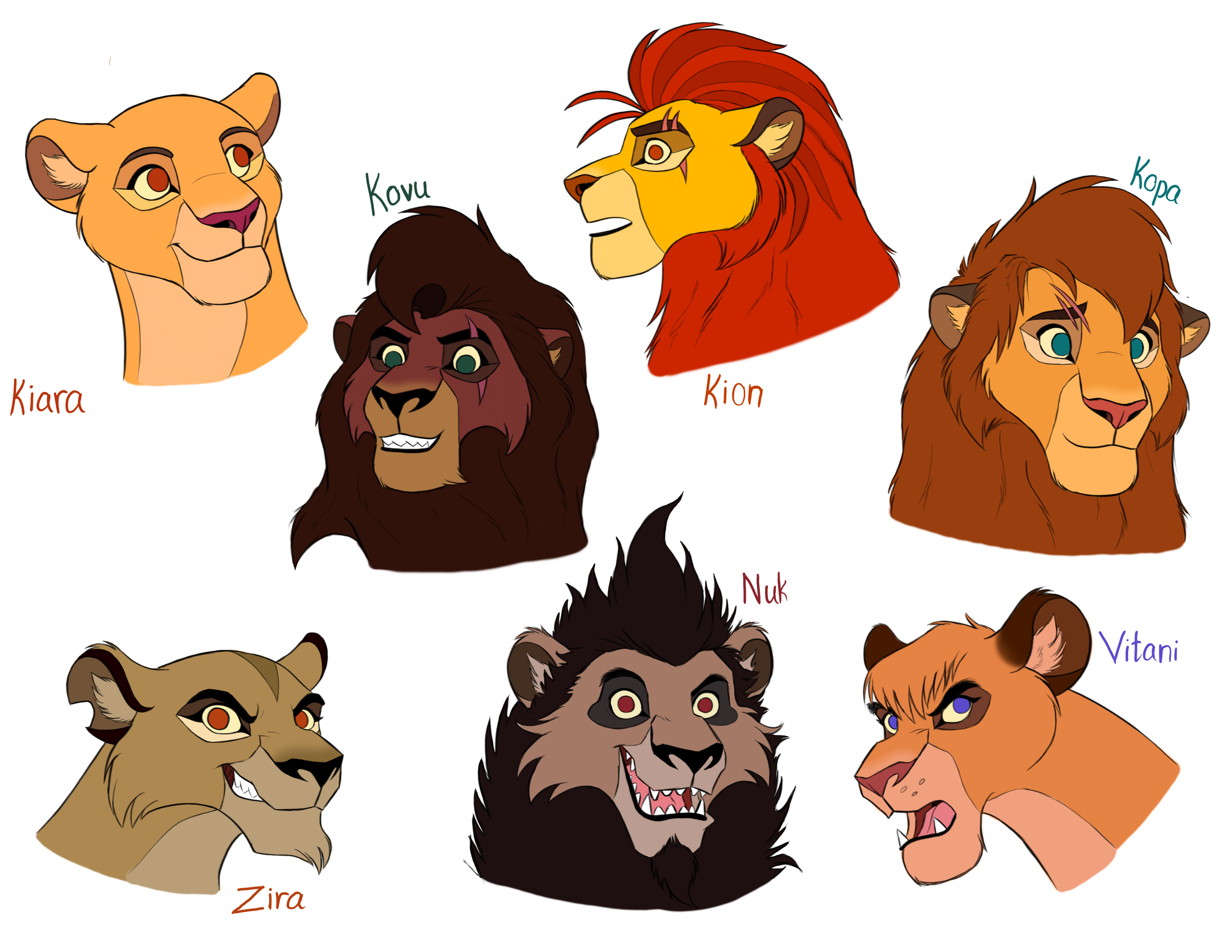 The Lion King 2 characters by Ninatepidor on DeviantArt