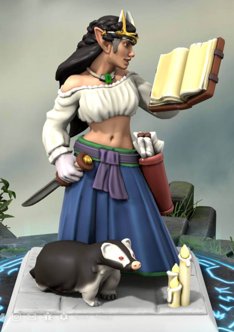 Hero Forge Elf Princess by gdaymate5 on DeviantArt