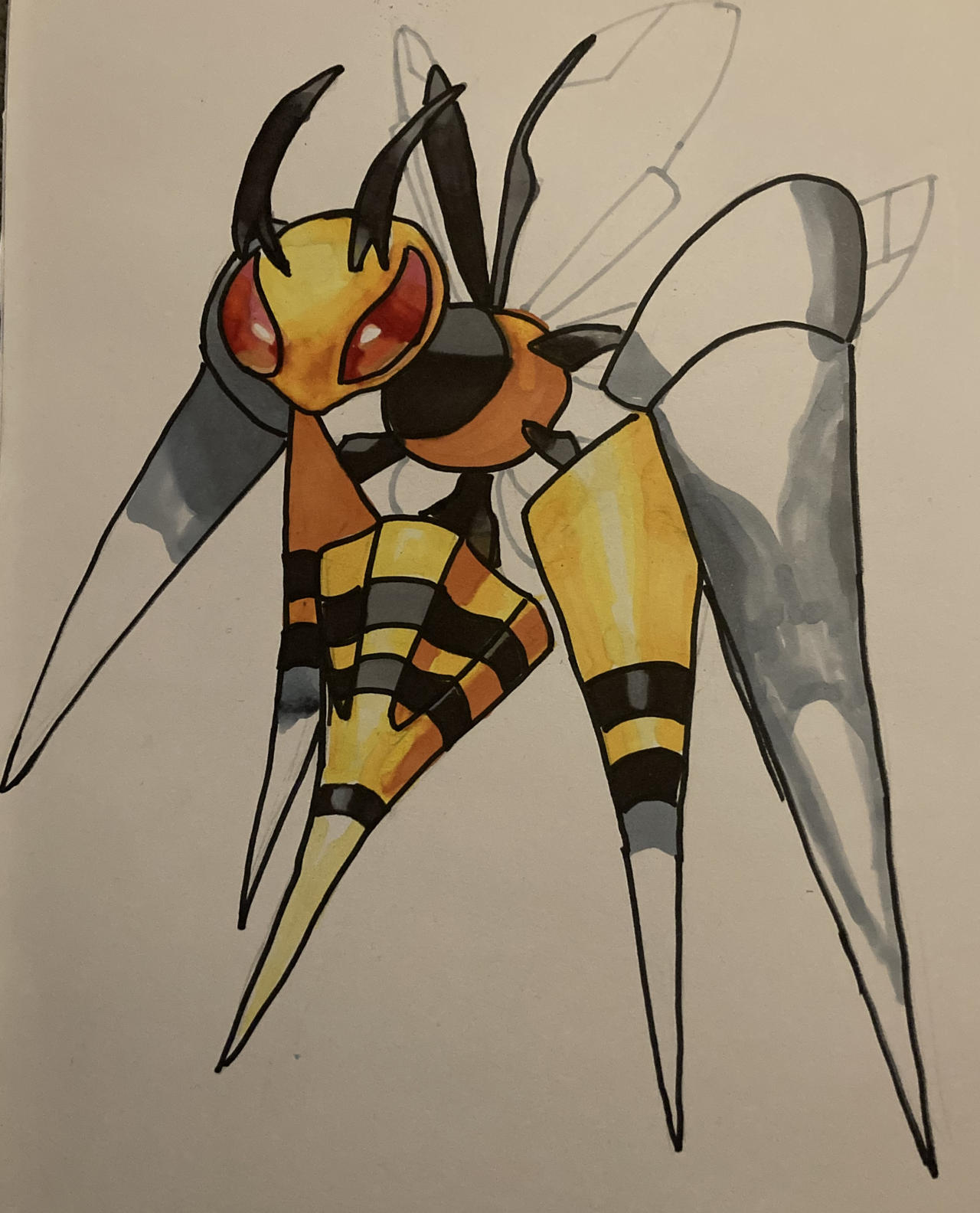 Beedrill Inflation Mega Beedrill by Pokekidz on DeviantArt