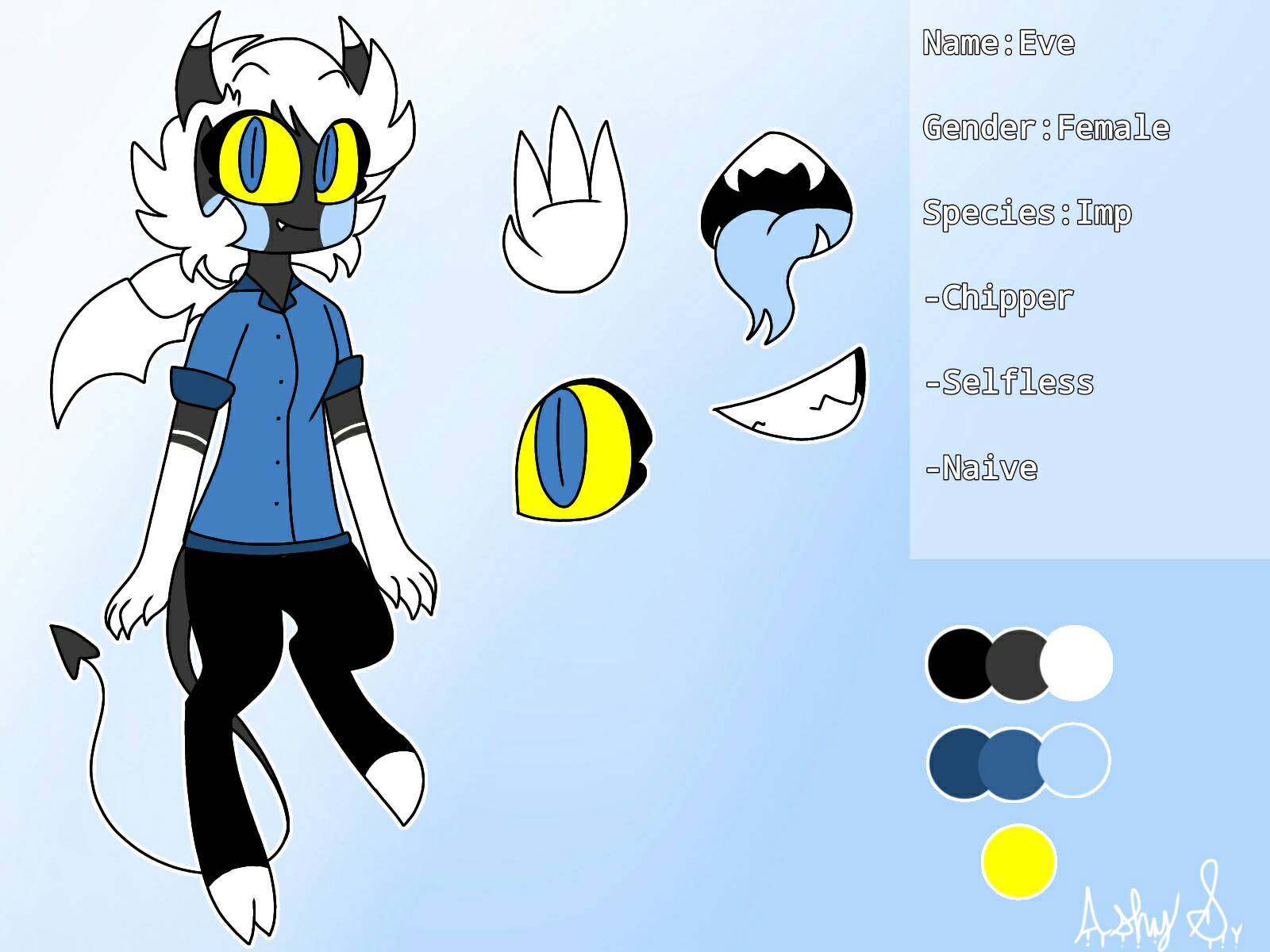 Eve reference sheet by Dreamer-Elphii on DeviantArt