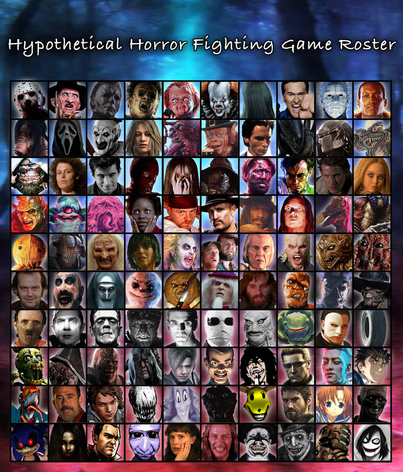 Hypothetical Horror Fighting Game Roster by SpaceDBW on DeviantArt