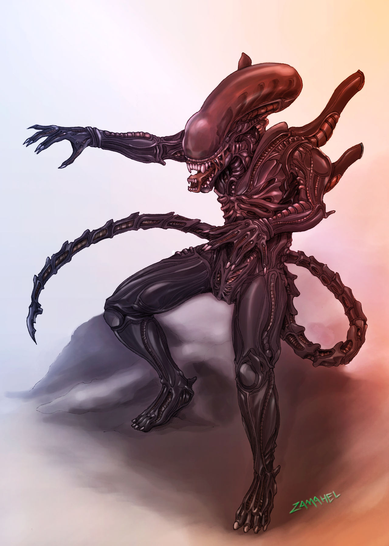 Deviantart Alien Background Alien by itzamahel on DeviantArt