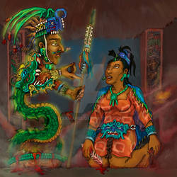The Vision of Lady Wak Tuun by itzamahel