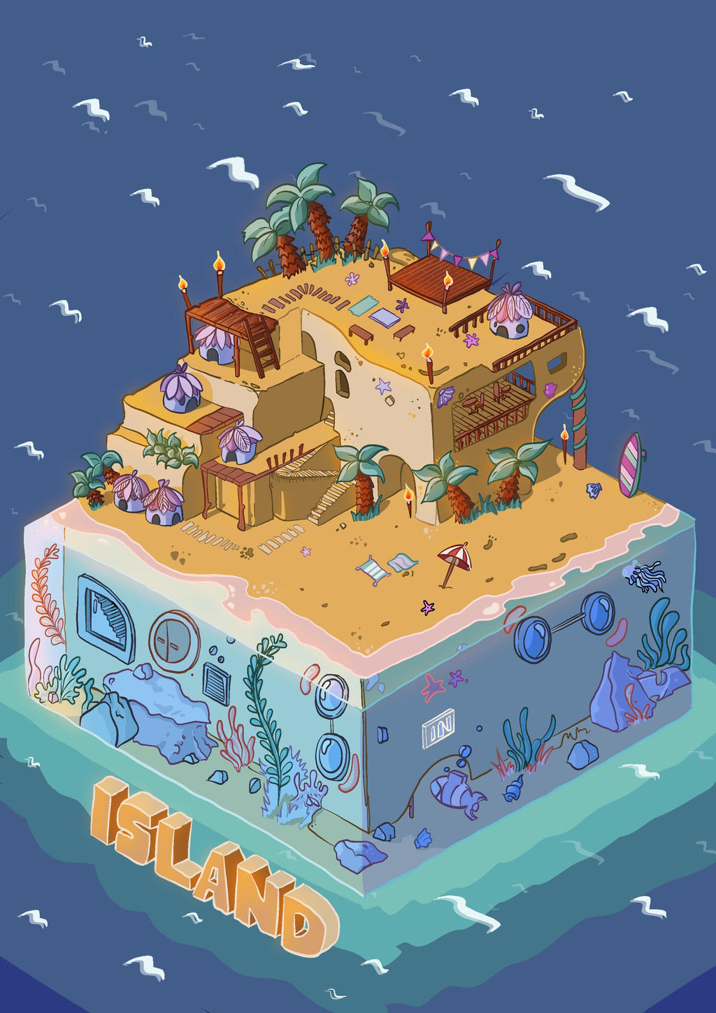 Object Island Deviantart Island by JeeviArts on DeviantArt