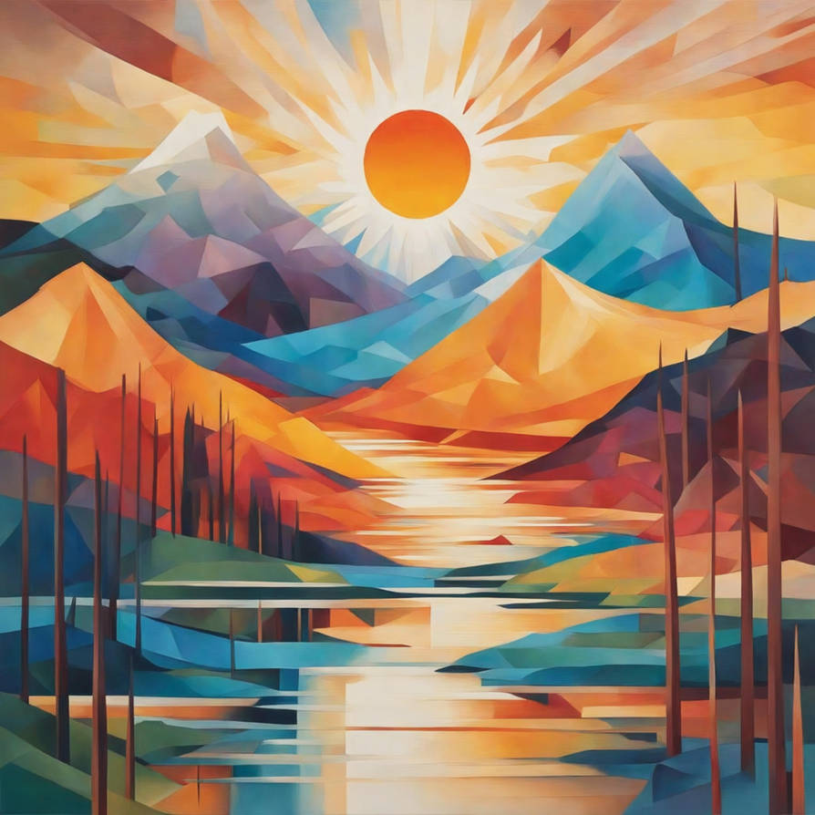 Abstracted Scene An abstract representation of a natural scene, foc by GalacticGalleries ...